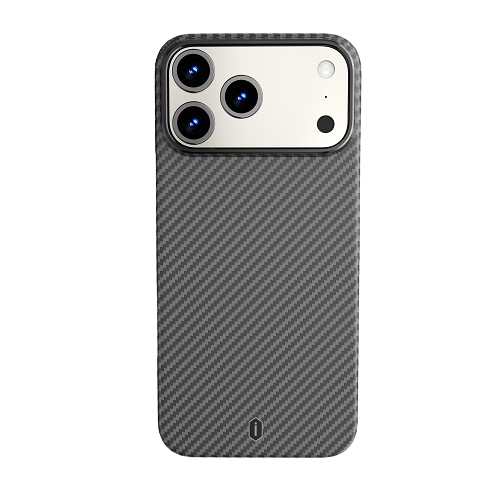 Capa Case Para Iphone 17 Pro Max Aramid Kevlar Wiwu Preto Carbon
