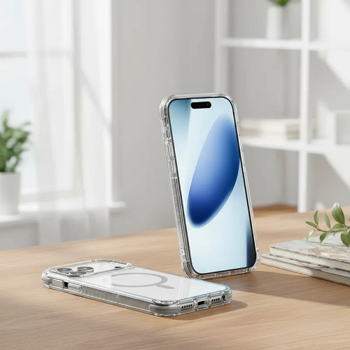 Capa Case Para Iphone 17 Pro Tela 6.3' Wiwu Hybrid Ultra Cinza