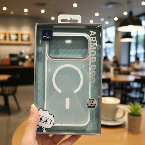 Capa Case Armor Para Iphone 17 Pro Max Magsafe Wiwu Branco