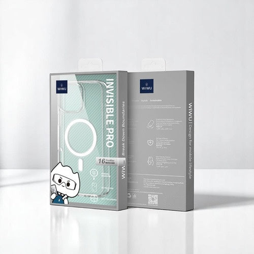Capa Case Invisible Ultra Para Iphone 16 Pro Magsafe Wiwu Liso Transparente