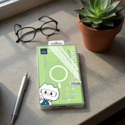 Capa Case Celular Iphone 16 Pro Max Magsafe Ishield Wiwu Transparente