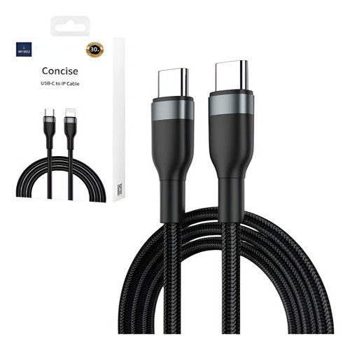 Cabo Concise Wiwu 100w Flexível Nylon - Usb C