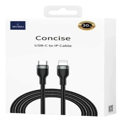 Cabo Concise Wiwu 100w Flexível Nylon - Usb C