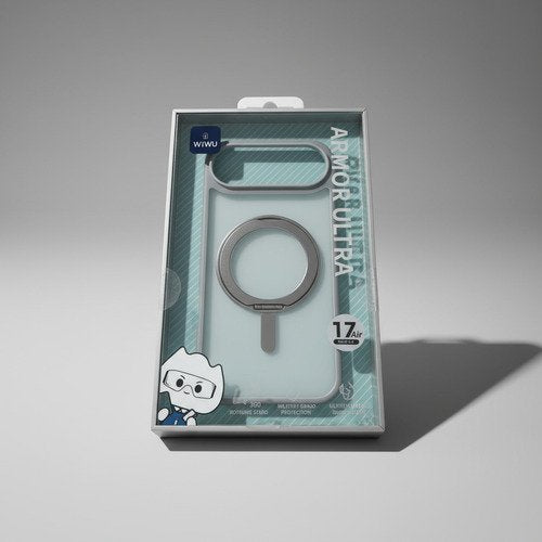 Capa Case Armor Ultra Para Iphone 17 Pro Max Magsafe Wiwu Cinza
