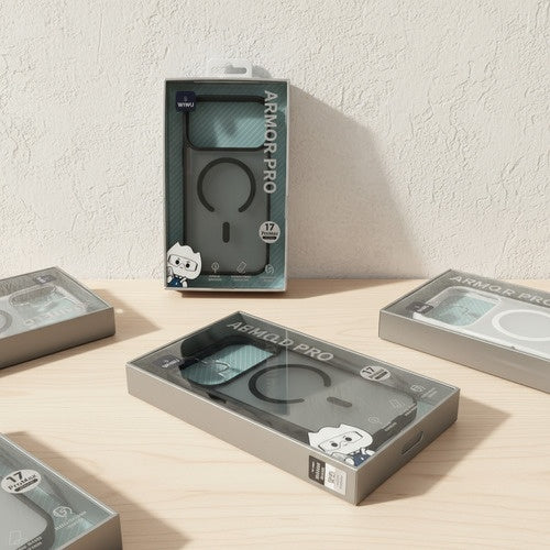 Capa Case Armor Pro Para Iphone 17 Pro Max Magsafe Wiwu Preto