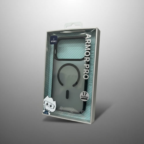 Capa Case Armor Pro Para Iphone 17 Pro Max Magsafe Wiwu Preto