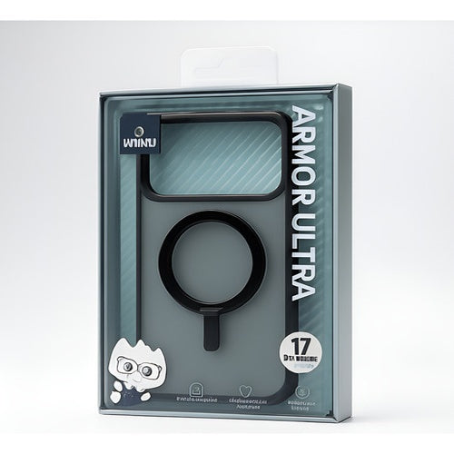 Capa Case Armor Ultra Para Iphone 17 Pro Max Magsafe Wiwu Preto