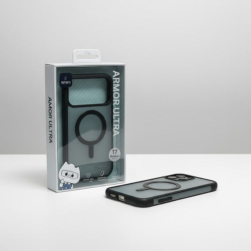 Capa Case Armor Ultra Para Iphone 17 Pro Max Magsafe Wiwu Preto