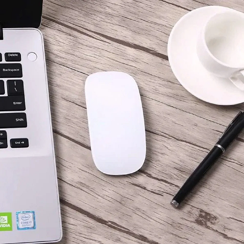 Mouse Magic Mouse Bluetooth Recarregável Wm103 Tipo-c - Wiwu - Branco